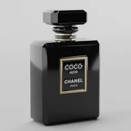 Elegant Black Perfume Bottle
