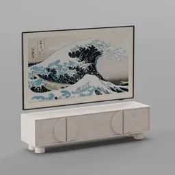 EmptKobe Mango Wood Tv Stand
