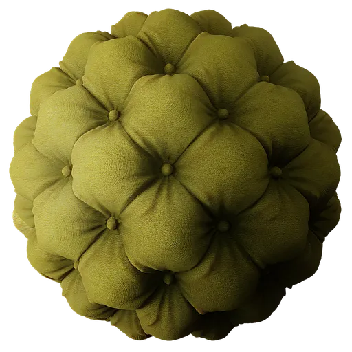 Fabric Deep Buttoning Green