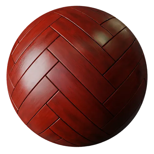 Parquet Wood Floor Red Brown
