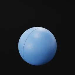 3D model of a high-bounce blue racquetball, optimized for Blender, showcasing speed and durability design features.