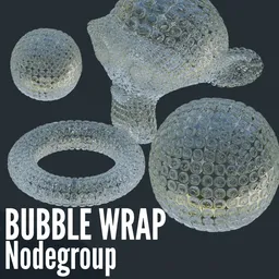Bubble Wrap Geometry Nodes Generator