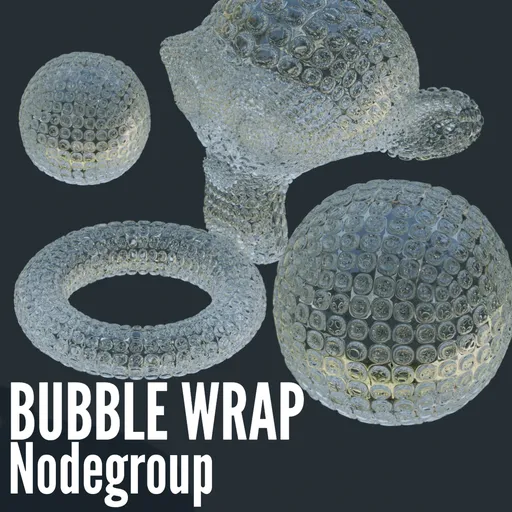Bubble Wrap Geometry Nodes Generator