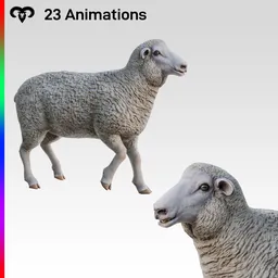 Sheep Female Animated