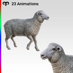 Sheep Female Animated