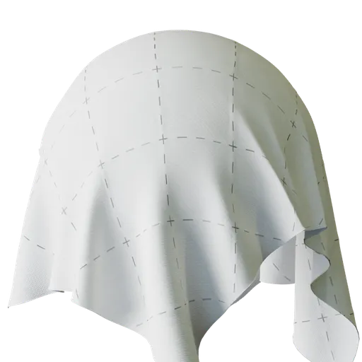 White Grid Stitch Fabric
