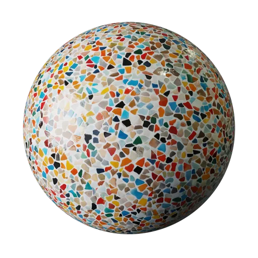 Rainbow Epoxy Terrazzo