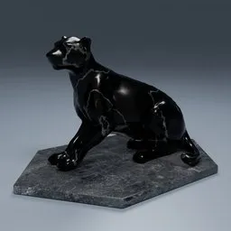 Decorative Cheetah Statue