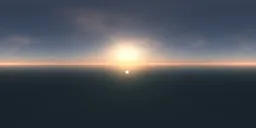 Sunny Colorful Sunset over Water