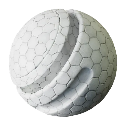 White Hexagonal Tiles