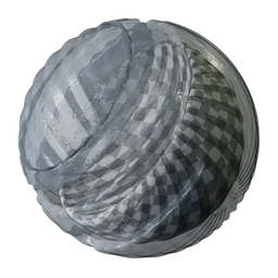 Blue patterned glass