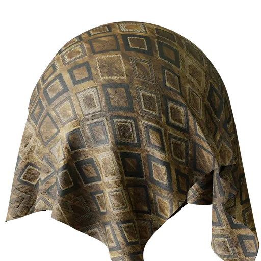 Graphical Gold Velvet