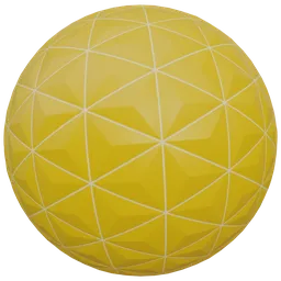 Yellow Pyramid Decor wall grout