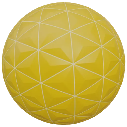 Yellow Pyramid Decor wall grout