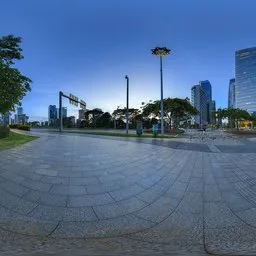 Crossroad at sunset