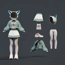 Cute Anime Girl Outfit