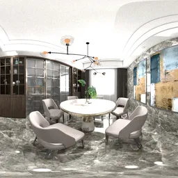 Living room black wood warm 16k