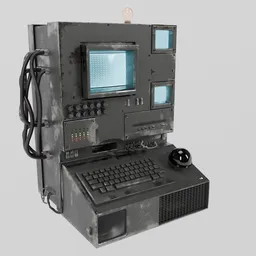 Retro sci fi computer used Hardware