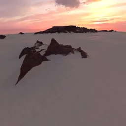 Desert Sand Rocks Terrain