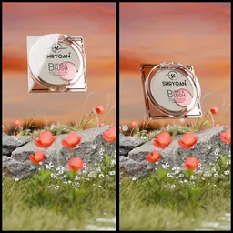 Blush highlighter autumn season shot