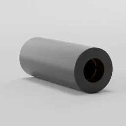 Detailed Blender 3D model of a 3.5mm audio connector for realistic rendering.
