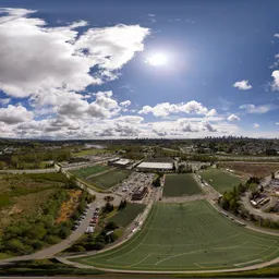 Cloudy Day over City
