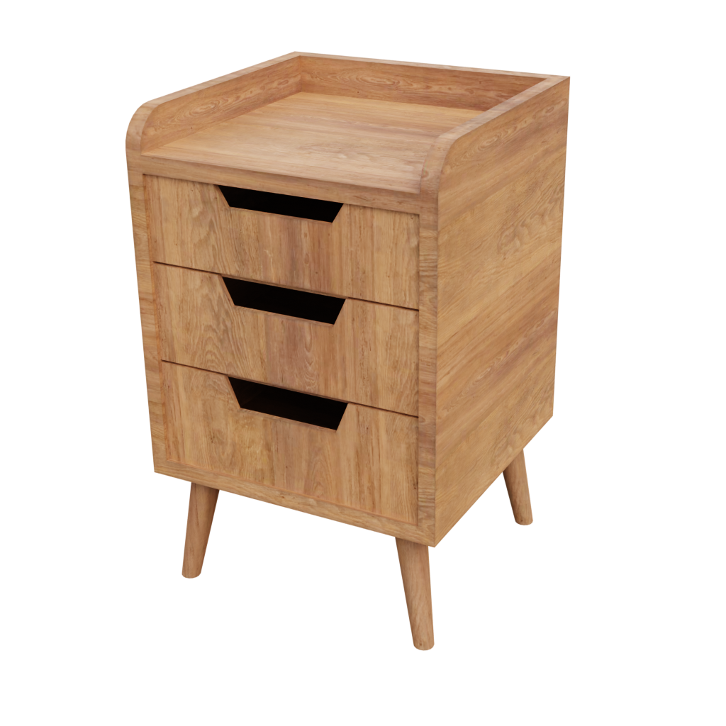 Mid century night stand.004 (1705002365) Tables models BlenderKit