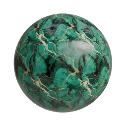 Emarald green marble