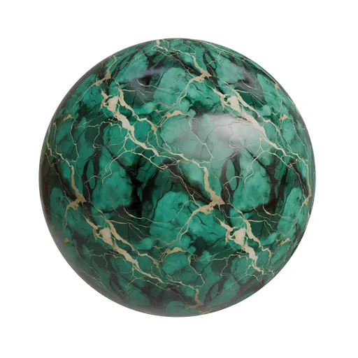 Emarald green marble