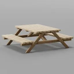 Wooden Picnic Bench