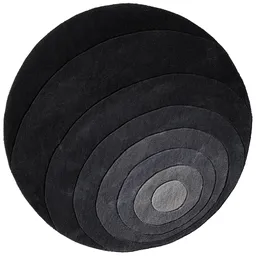 Luna Gray Round Carpet