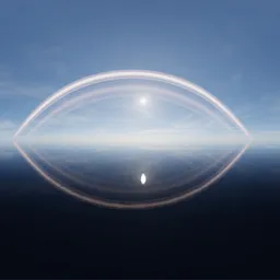 Sci-fi Planet Rings Pure Sky