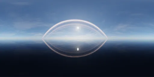 Sci-fi Planet Rings Pure Sky