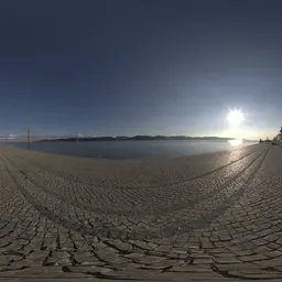Waterfront Plaza Sunset