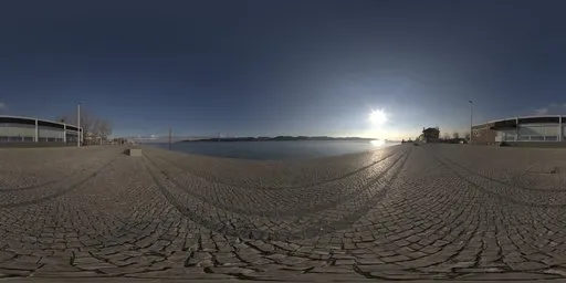 Waterfront Plaza Sunset