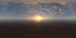 Sunset over the sea