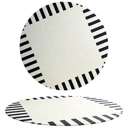 Modern Round organic Rug