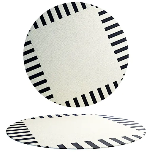 Modern Round organic Rug