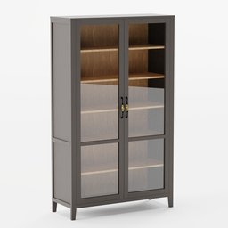Folsom Glass Storage Cabinet