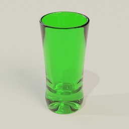 Vodka glass green
