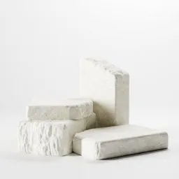 White brick formation scene