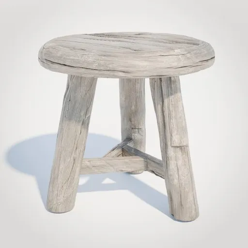 Old Rustic Milking Stool