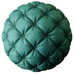 Quilted Fabric Teal