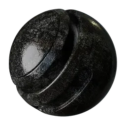 High-resolution 2K PBR scratched metal texture for 3D modeling and rendering in Blender and other software.