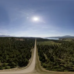 Sunny Summer Day Aerial Nature