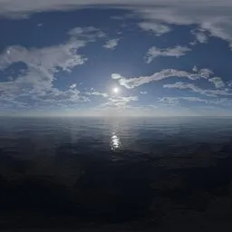 HIghsky bluesea morning sunshine