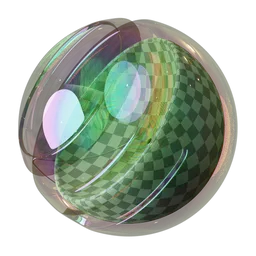 Iridescent Procedural Shader for 3D bubble material, versatile single-node configuration, suitable for PBR workflows in Blender.