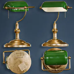 Vintage Banker’s Lamp