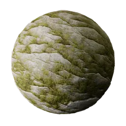 Rocks with moss