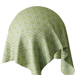 Geometric Green Jacquard